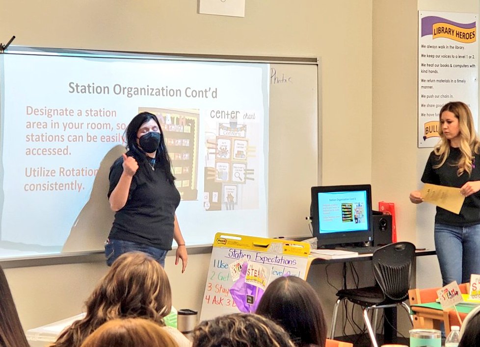 De_White_LaNube's tweet photo. Purposefully Planning our Stations and Setting Explicit Expectations readies us for success! Hands-on, Minds-on! We've got this! #TeamSISD #FullSTEAMAhead #212Degrees #PowerTheTrain https://t.co/HuPJusBSLt