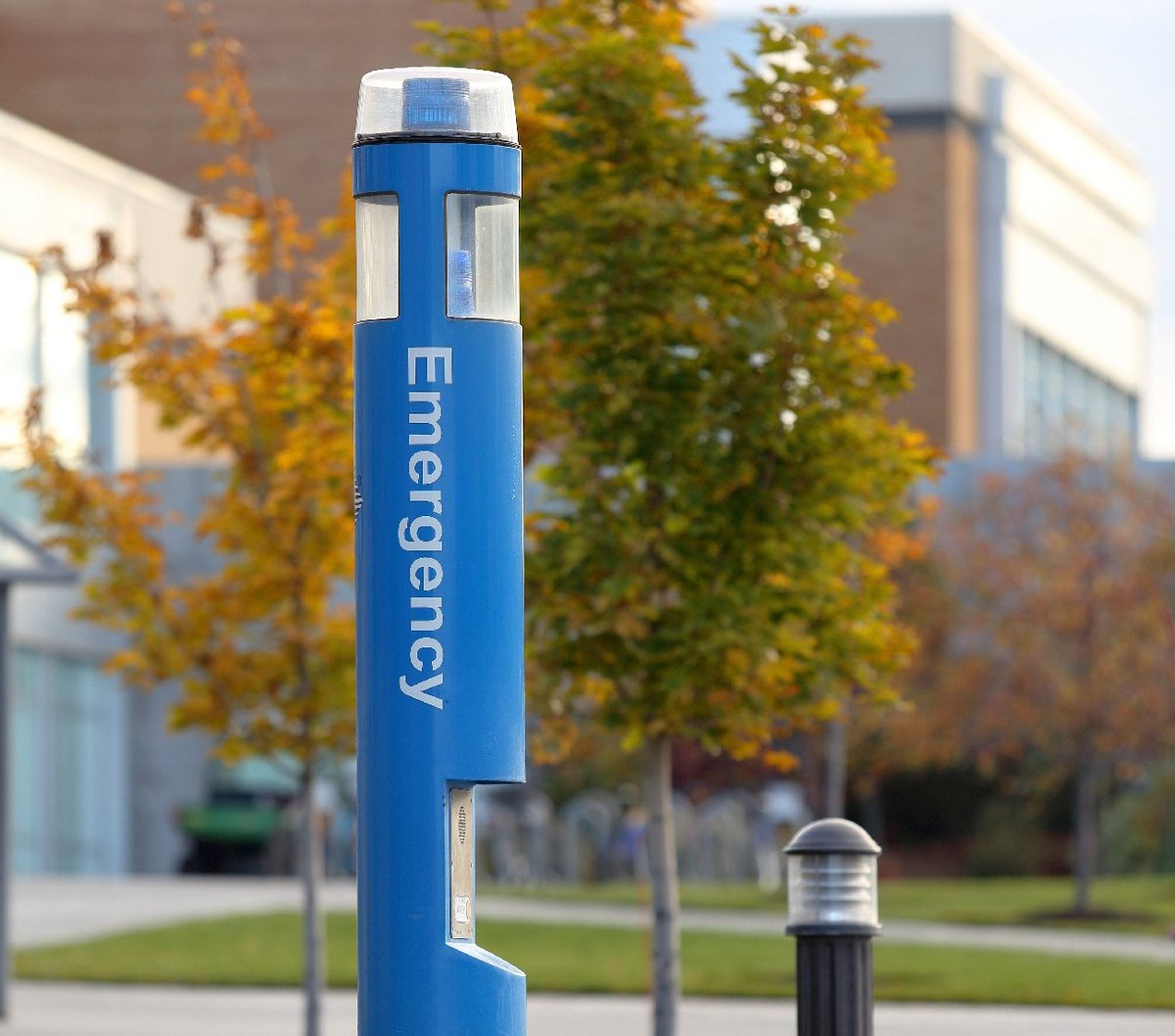 ecli_vibes's tweet image. Blue light phones are often found on college campuses. They are emergency phones to contact University or College Police. If you are in need of emergency assistance while on campus, the blue light phone can help!