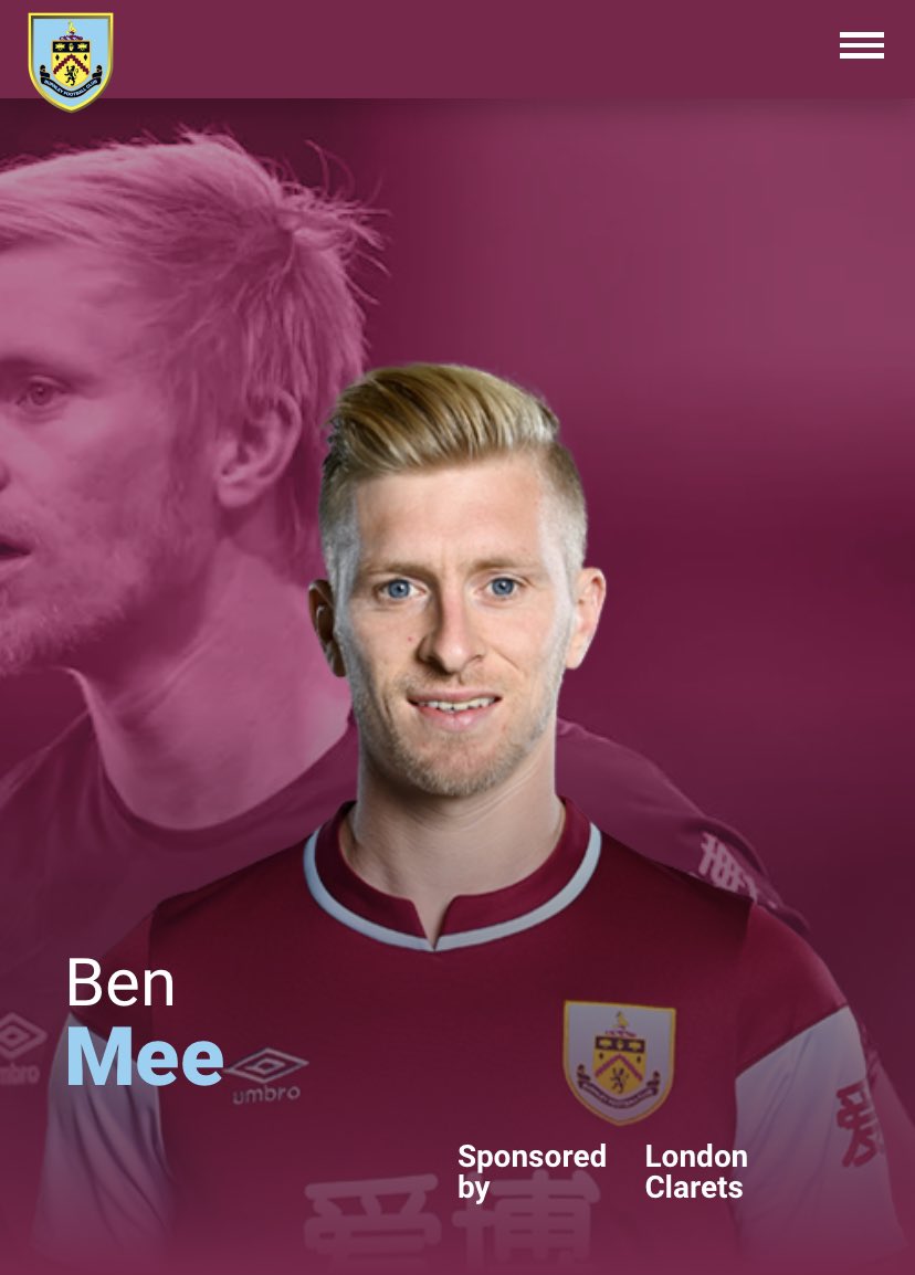 meme_tmt's tweet photo. Extending his contract for a 3rd straight season, we welcome back @BurnleyOfficial captain @BenMee11!! Hoping for more of the same magic you’ve given us over the past couple of years!! #MeeMagic #UpTheMeme https://t.co/f1EhYTKxpo