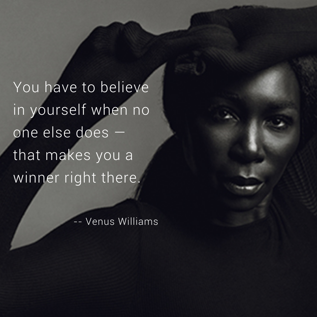 Confidence and beauty come from within! The key to self love is learning to be your own biggest supporter. 💕🏆

Quote: <a href="/venuswilliams/">Venus Williams</a>