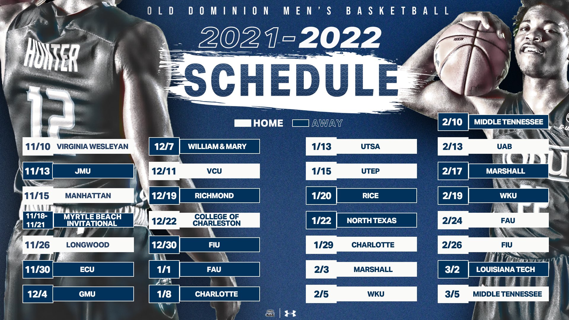 ODU Men’s Basketball on Twitter "Mark. Your. Calendars. 🗓 Our 2021