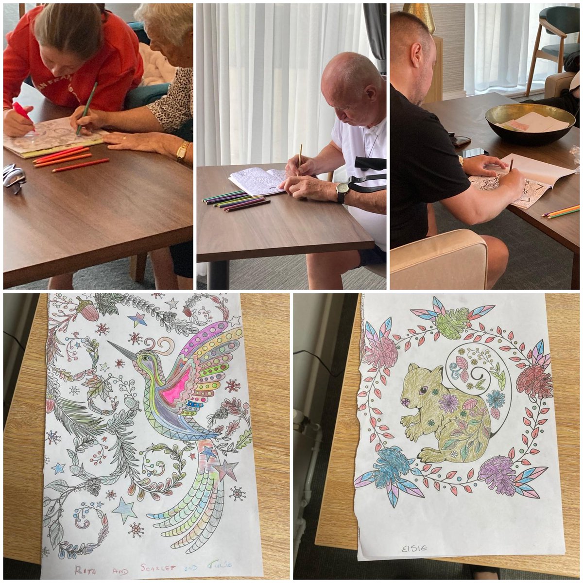 Tenants at Jackson Gardens enjoying an afternoon of mindful colouring whilst listening to relaxing music <a href="/ForHousing/">ForHousing</a> <a href="/Dawnpspeed/">Dawn Speed</a> #mentalwellness #Wellbeing #mindfulcolouring #relaxingmusic #creativity