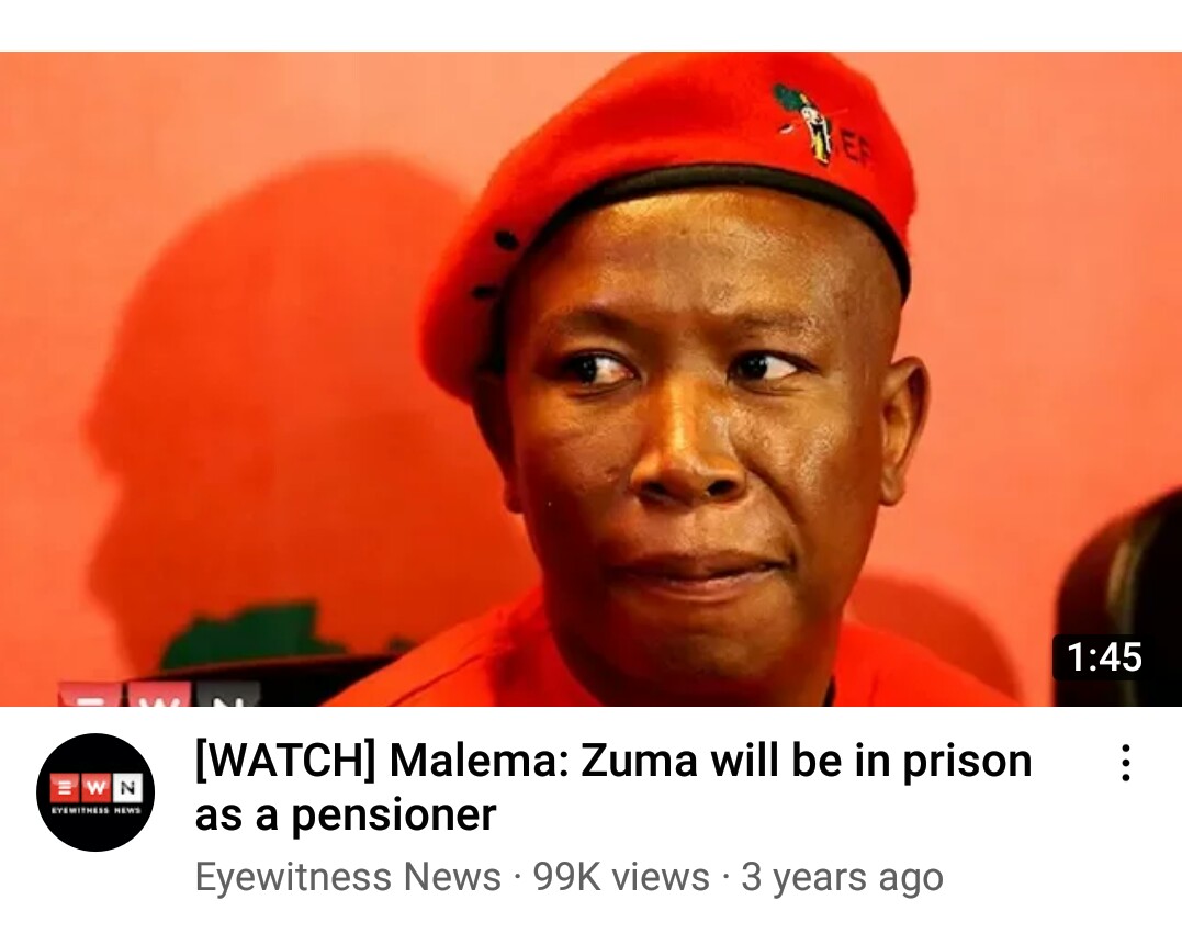 outlaw11495642's tweet photo. Malema said that zuma will be in prison when he is a pensioner #FreeJacobZuma #duduzane #duduzilezuma #SouthAfricaIsBurning #lootingmustfall #FreeIkeKhumalo https://t.co/yp7xANWzbL
