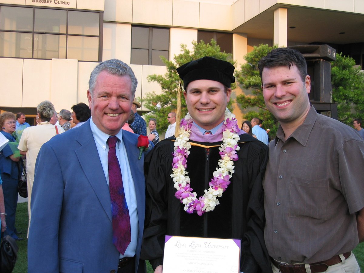 MolenOrtho's tweet photo. THROWBACK THURSDAY! 

This Thursday, we are throwing it back to 2005 when Dr. Aaron Molen graduated from Loma Linda University! While there, he completed his Doctor of Dental Surgery degree! https://t.co/newMlntxFM