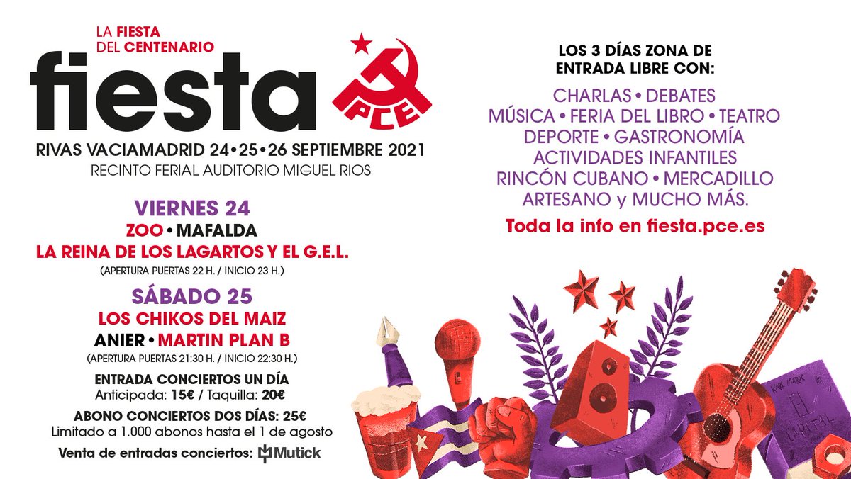 👏Así no da pena que se acabe el verano 💯 El mejor Septiembre nos espera🎉 fiesta.pce.es

#FiestaPCE21