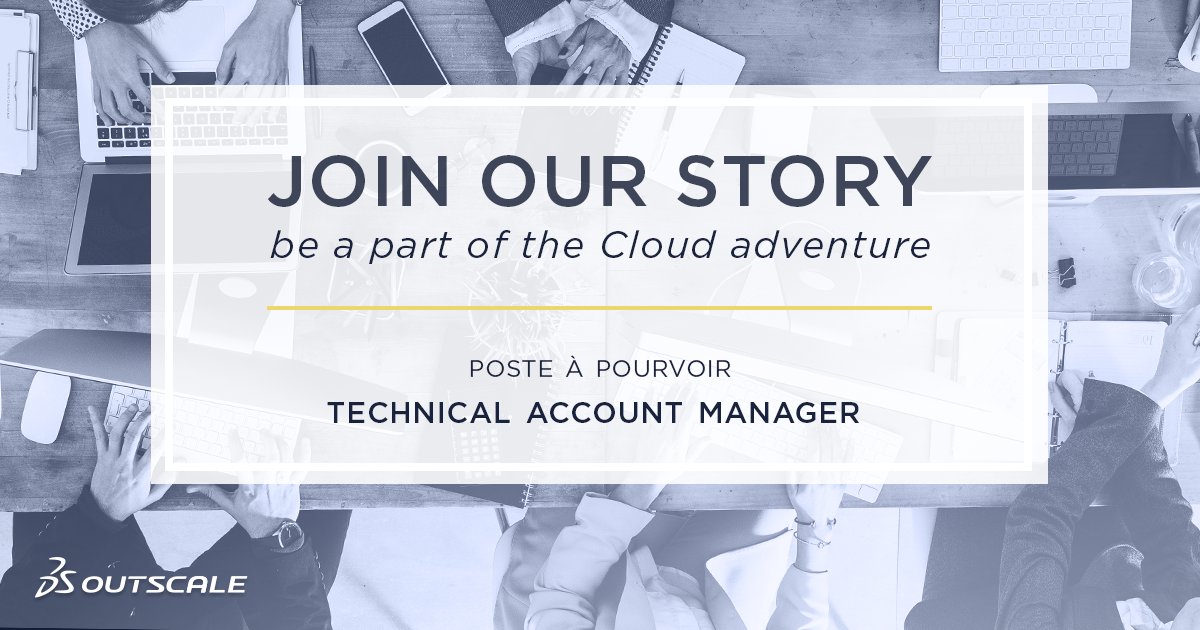 outscale_fr's tweet image. #3DSOutscalerecrute
Nous recrutons notre futur·e #TechnicalAccountManager ! Passionné·e par l’#informatique, vous avez de bonnes compétences techniques en #infrastructure ? Le domaine du #Cloud ne vous est pas inconnu ? Rejoignez-nous !

 👉fr.outscale.com/poste/technica…

#JobAlert #job