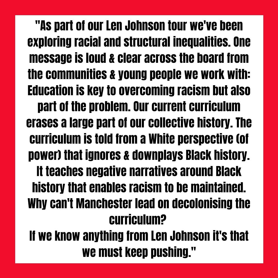 OddArtsUK's tweet photo. 👇🏽CLEAR•MESSAGES👇🏿from communities & young people we have worked with on our #LenJohnson tour about what needs to change...
#oddarts #blacklivesmatter #collectivehistory #blackhistory #inspirechange @greatermcr @lamintouray96 @mosssidefirebox @ManCityCouncil @MayorofGM https://t.co/EJDBkmtcG6