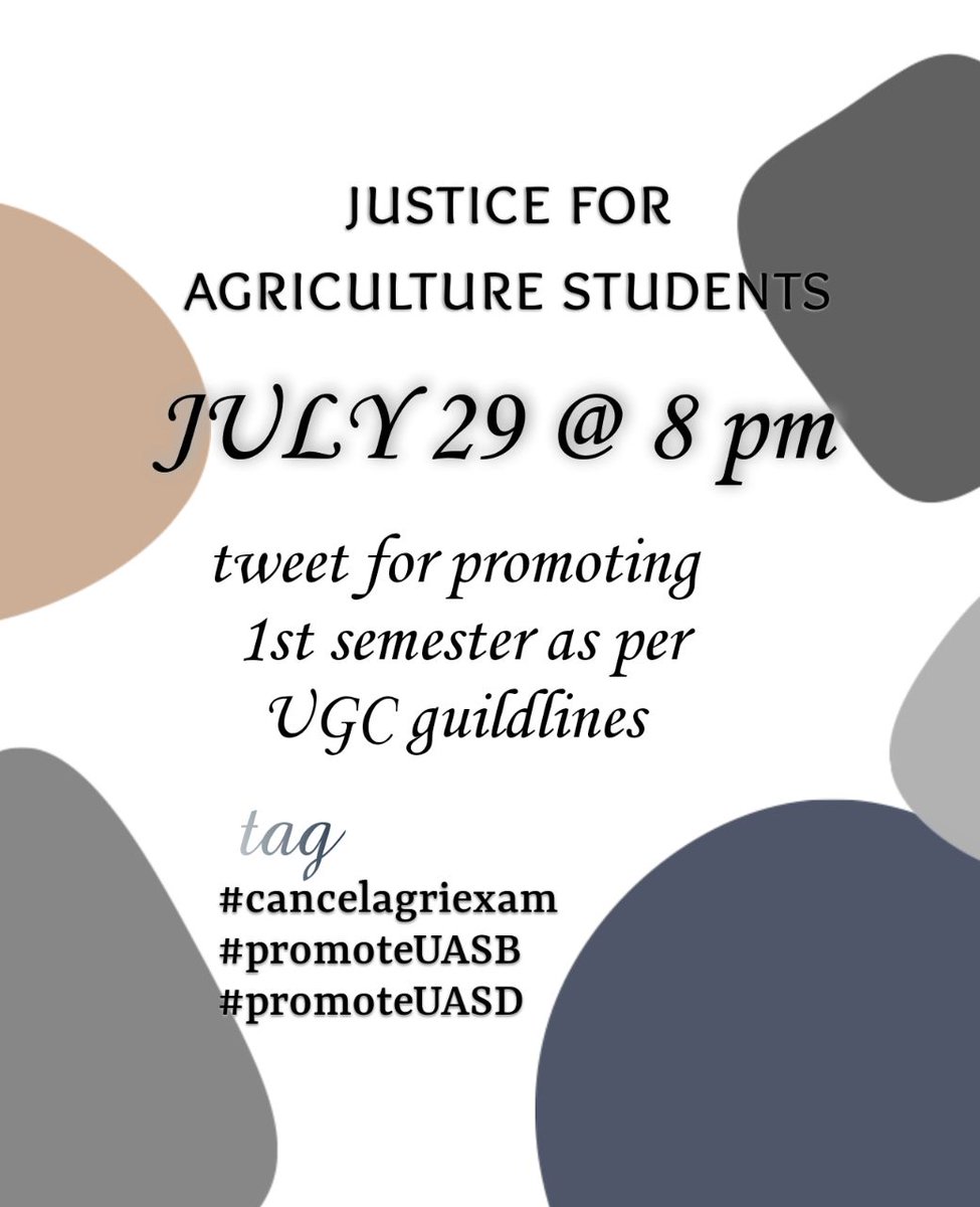 Mohammad539329's tweet photo. @CMofKarnataka
@bcpatilkourava
@drashwathcn
@UASBangalore
@UASDharwad
@tv9kannada
@icarindia
@ugc_india
#savefarmsciencestudents
#cancelagriexams
#promoteuasbstudents
#continueonlineclasses
#cancelexternalexams
#infoaboutexternal
#counductonlineexam
#followugcguideline https://t.co/4Ipq2TTC8c
