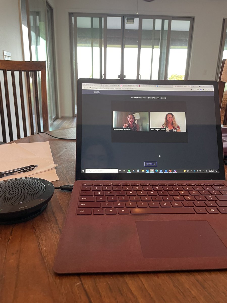 Excited to join <a href="/WeAreTwine/">ambient</a> for this morning’s community <a href="/UntetheredEvent/">UNTETHERED</a> - talking about all the great ideas for the #hybridevent coming in September!  I am always inspired by conversations with #eventprofs - especially with #eventtech like twine!