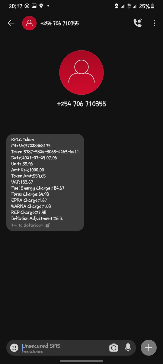ogango_omar's tweet photo. @KenyaPower_Care hello i purchased this token today and av been trying to load but it doesnt accept i purchase another one of ksh.100 and was accepted so kindly can i be sent another token or whats the way forwad i paid via 0701784225....contact  me on 0703162235 https://t.co/M7WNd1Nkvo