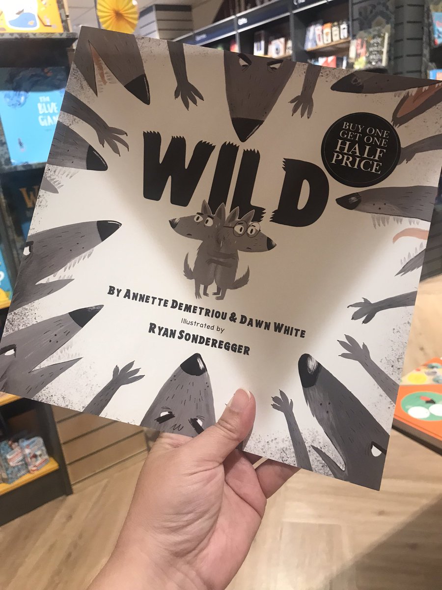 Beyond thrilled to spot WILD in Waterstones, Enfield today! 🙏 Thank you so much @WaterstonesEnf 🌿🐾🐾 

Wild is co written by <a href="/sprinkleofrhyme/">With a Sprinkle of Rhyme</a> &amp; myself, illustrated by Ryan Sonderegger &amp; published by <a href="/OwletPress/">Owlet Press</a> &lt;- follow for sneak peeks of upcoming titles! 🤩#WritingCommunity