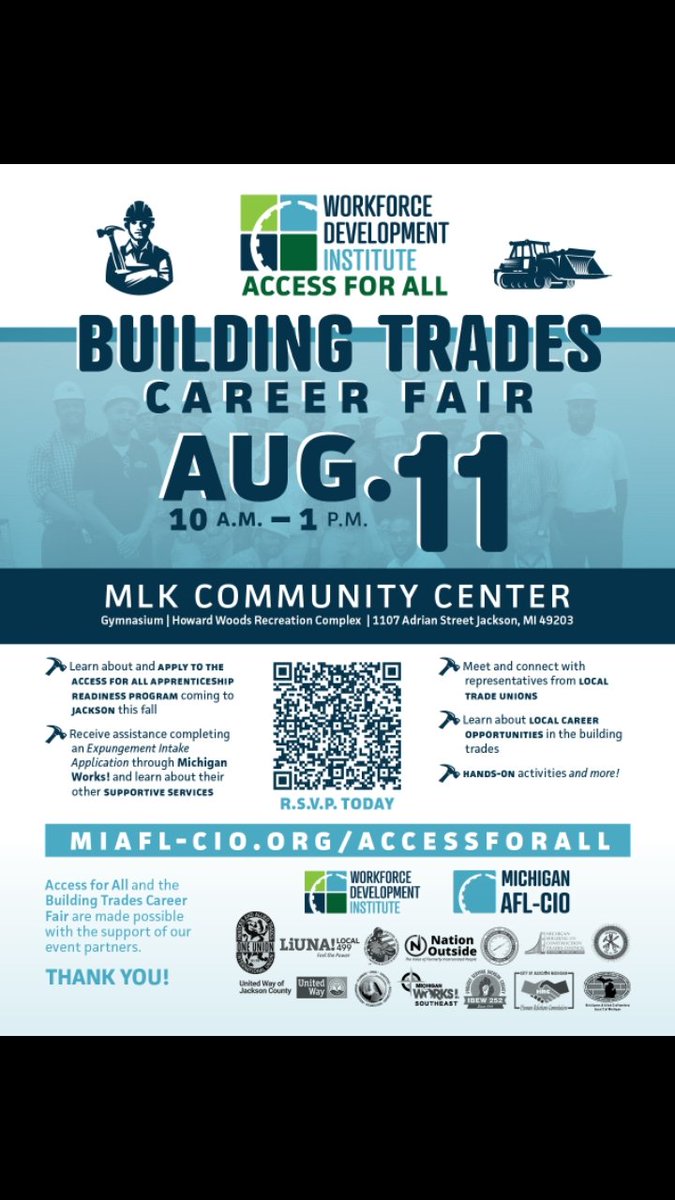 August 11th, at the King Center.  Come out and find out about #CleanSlate, and ways to access the trade unions.