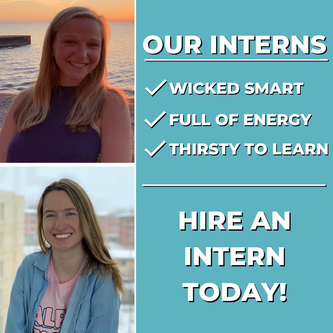 talimerinc's tweet photo. Hooray for #NationalInternDay! @talimerinc knows first-hand the tremendous value of wicked-smart, full-of-energy and thirsty-to-learn interns, like @lil_schmitty13 and @kellyfessler_. Our team celebrates them every day.
#Freelance #FreelancersFirst https://t.co/VZhGllHukk