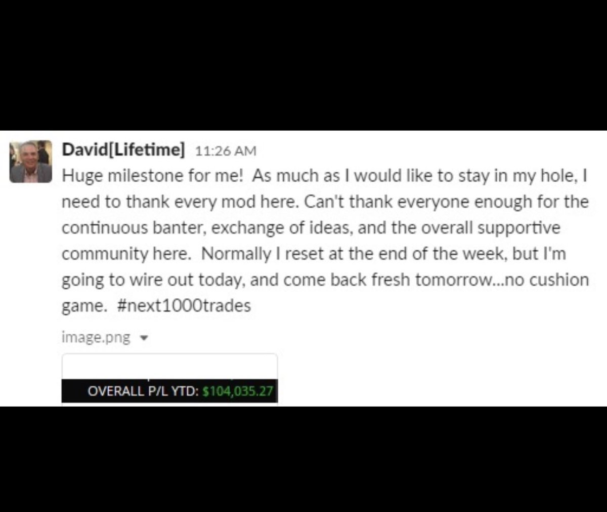 modern_rock's tweet photo. Congrats David on reaching an incredible milestone, $100k in profits for the year by following the @MyInvestingClub process!
Great job and keep up the excellent work. David is also in the chatroom helping other members on a daily basis.
Love our members! #membersHelpingMembers https://t.co/SIrmsmcm0y