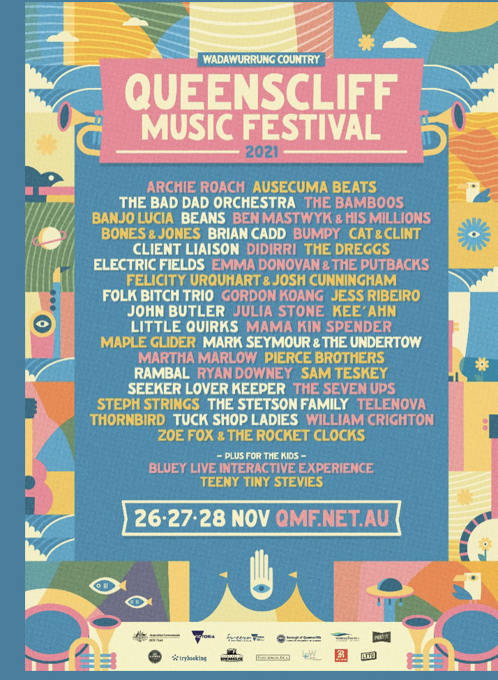 OhSiobhan's tweet photo. What a line up! Cannot wait. #qmf21 #supportaussieartists #livemusic @QueenscliffFest @QueenscliffeVIC https://t.co/GvUiyYdwBx