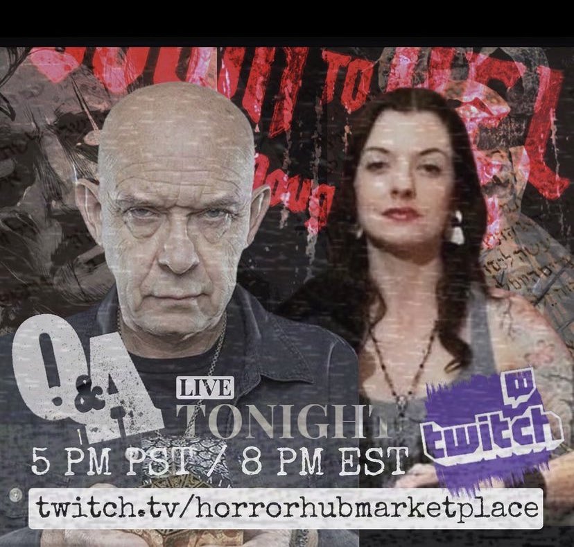 Join us tonight, July 29th at 8pm EST to participate in a live Q&amp;A and for a chance to win one of several signed items from my own collection.🔥
👉🏼A reminder that the live stream is free to watch. Use the Twitch app or visit 
Twitch.tv/horrorhubmarke…
<a href="/StephSciullo/">Steph Sciullo</a> <a href="/horrorhubmarket/">HorrorHub</a>