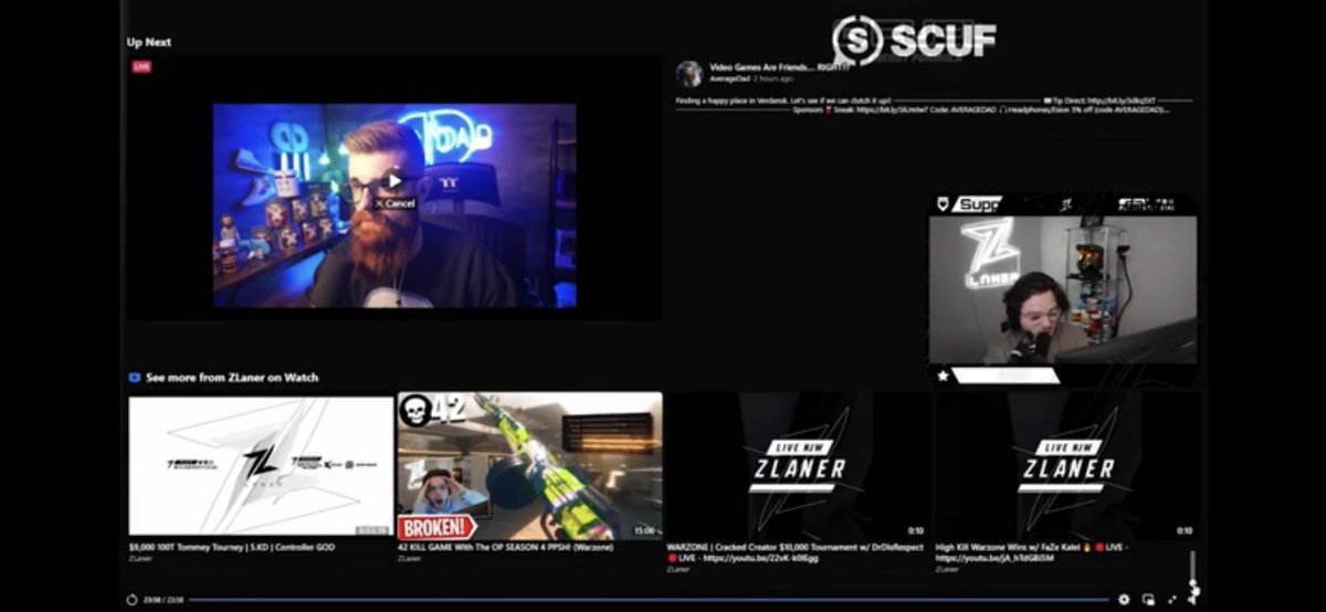Nelly_Dan166's tweet photo. @AverageDadFB you seen zlaner posted a video of his first win. When the video ends. Guess who pops up on his stream to watch next.. https://t.co/5ybUV5J9j4