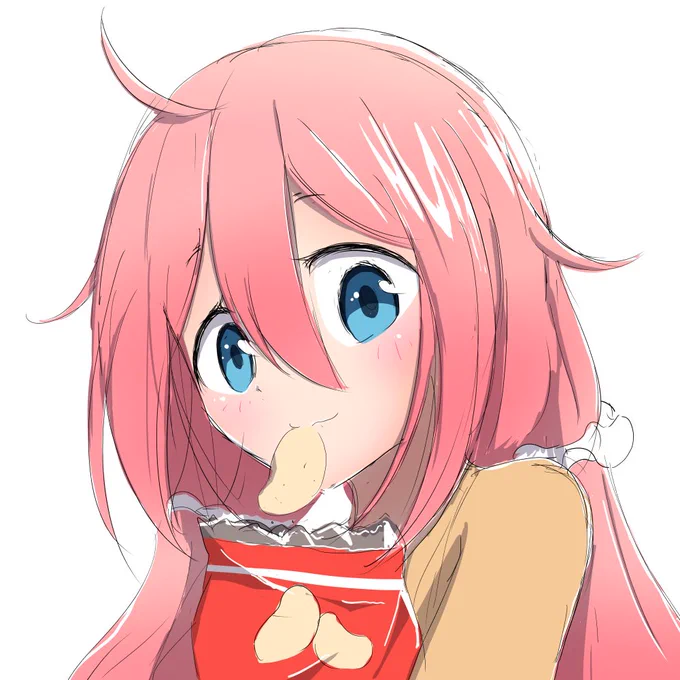 🌟ポテチおいしい～❗🌟
https://t.co/yxdB6dwWVa
#ゆるキャン #ゆるキャンΔ #Yurucamp #各務原なでしこ #絵描きさんとつながりたい #イラスト #pixiv 