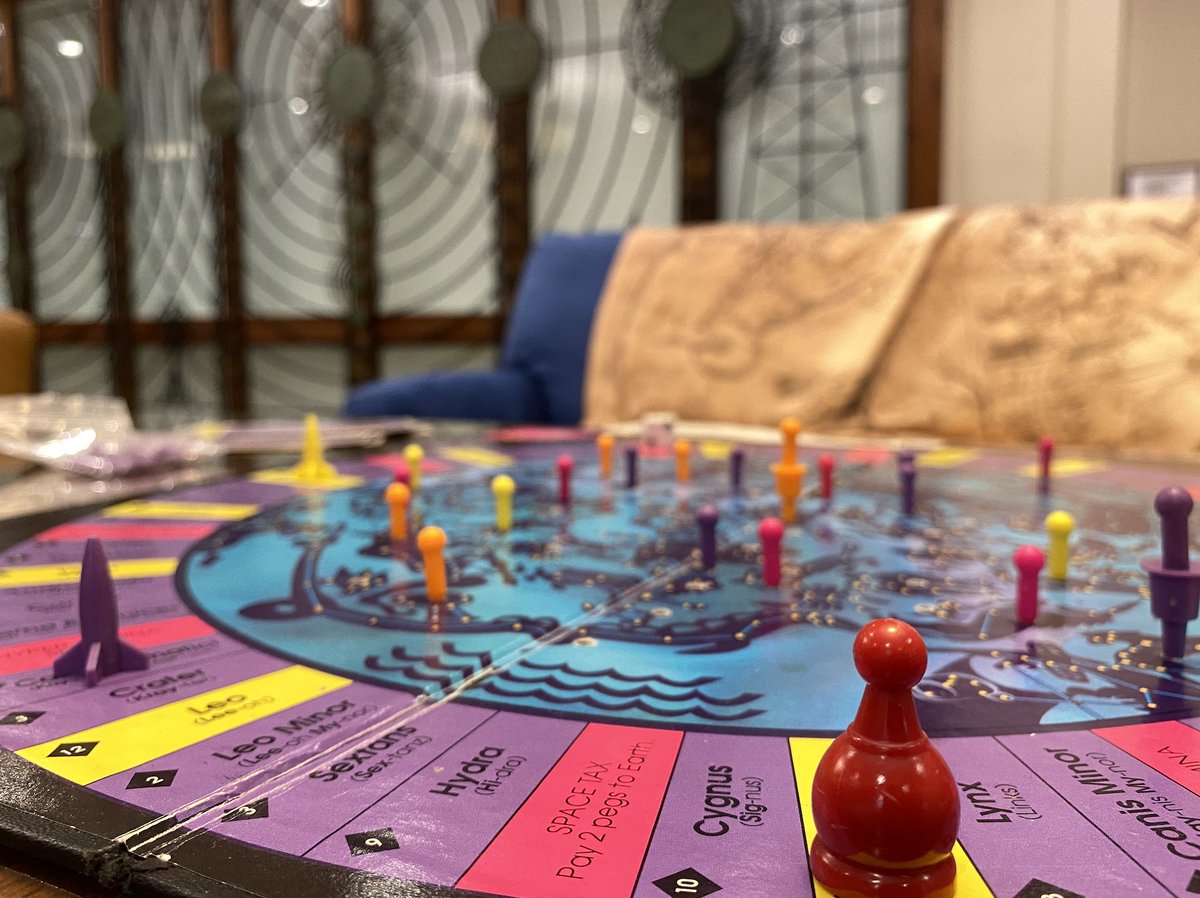 PalmeriJoAnn's tweet image. In the #HistSci Collections, we’re partial to the game Constellation Station ✨ It was on display earlier this week during a visit by educators from the Stellar program @NASA’s Oklahoma Space Grant Consortium bit.ly/378QWBY #games