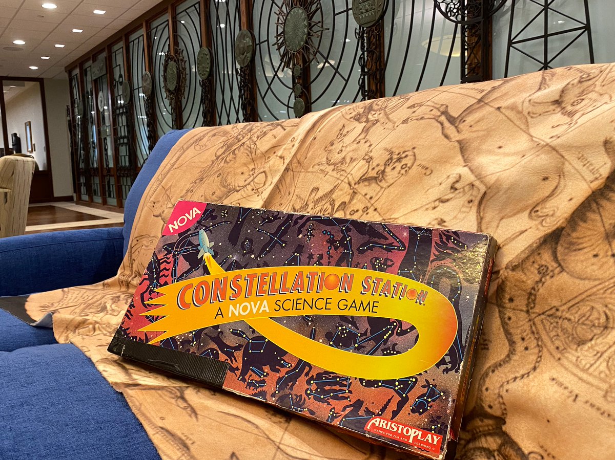 PalmeriJoAnn's tweet image. In the #HistSci Collections, we’re partial to the game Constellation Station ✨ It was on display earlier this week during a visit by educators from the Stellar program @NASA’s Oklahoma Space Grant Consortium bit.ly/378QWBY #games