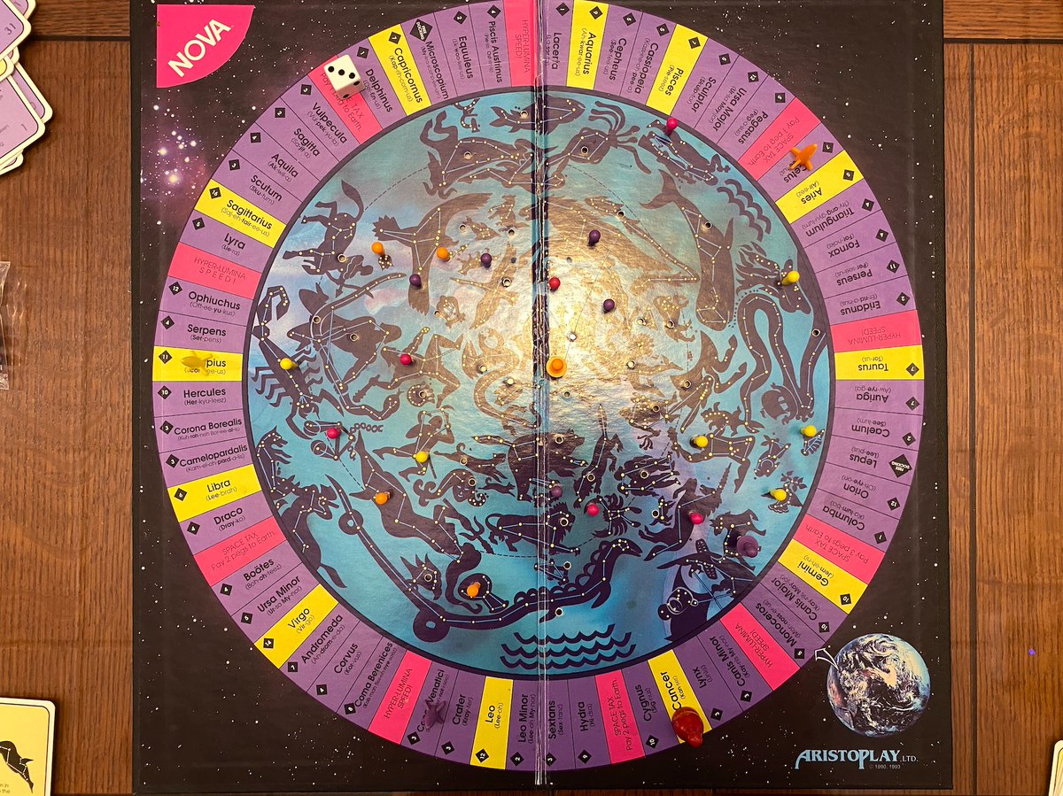 PalmeriJoAnn's tweet image. In the #HistSci Collections, we’re partial to the game Constellation Station ✨ It was on display earlier this week during a visit by educators from the Stellar program @NASA’s Oklahoma Space Grant Consortium bit.ly/378QWBY #games