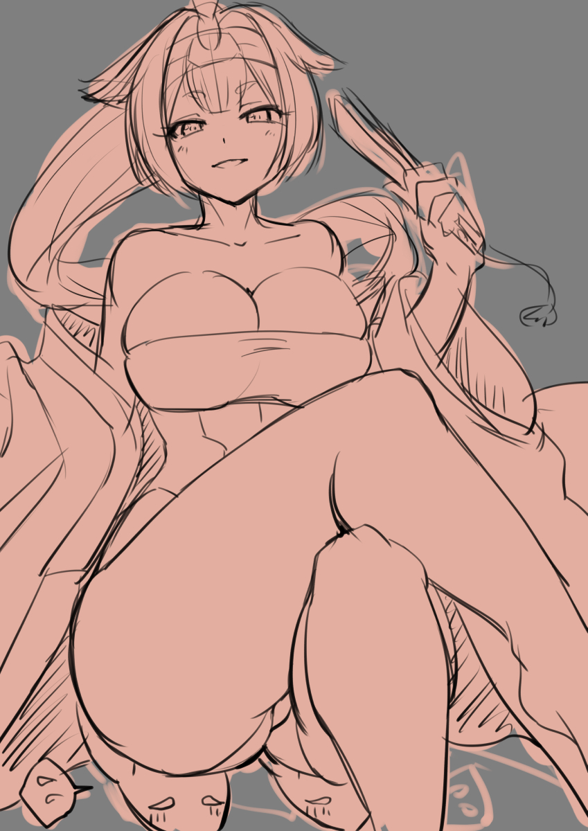 |ω・)つ(昨日描いたやつはパンチが足りないなと思ったのでパケ絵と対になるように描き直した玉藻の前。帰ったら続きやる…かも?) 