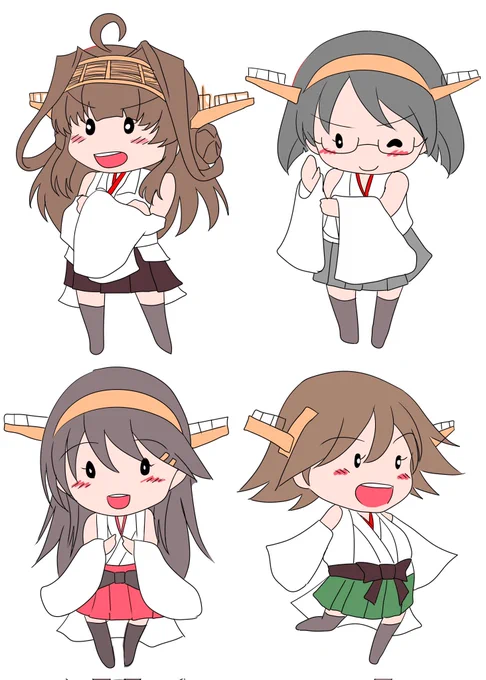 #同じ人が描いたとは思えない絵を貼る
あっ霧島さんが入らない・・・ 