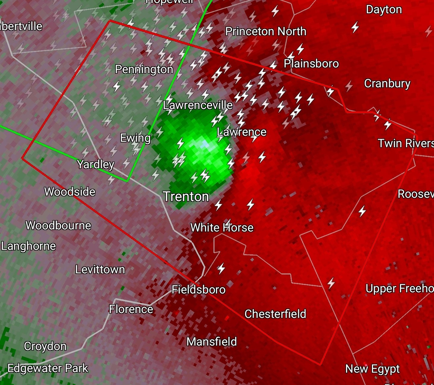 Weather NJ on Twitter "The Trenton tornadowarned area is very legit