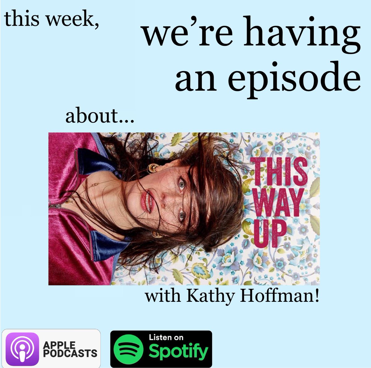 .<a href="/elliehoffman/">ellie hoffman</a> asked on insta story if someone would come talk about This Way Up and the unreal queens <a href="/WeeMissBea/">Aisling Bea</a> &amp; <a href="/SharonHorgan/">Sharon Horgan</a> and her mom said yes so that’s what happened. please watch this perfect show &amp; then listen to this ep in that order thanks: linktr.ee/werehavinganep…