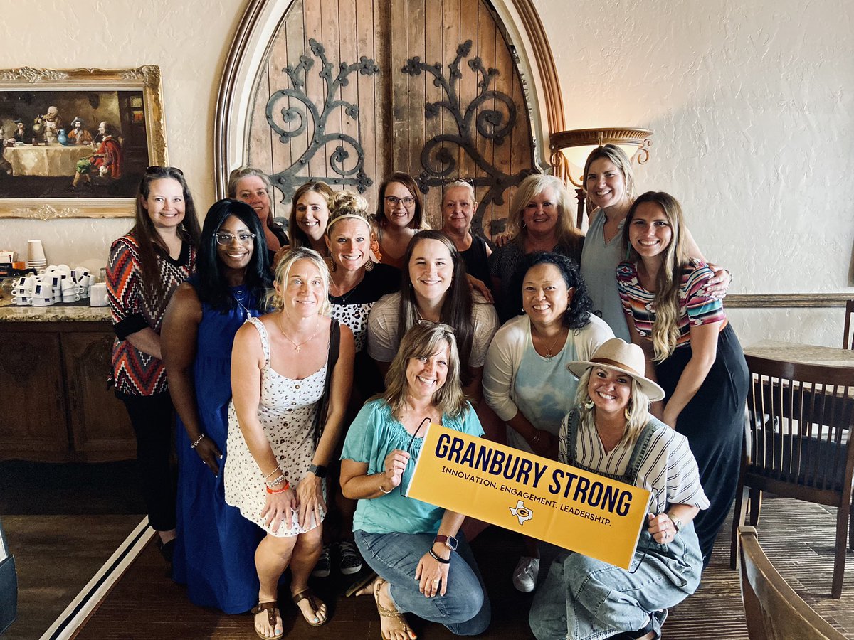 Meeting of the minds today! Our Campus Leadership Team met this afternoon to finalize plans for the 21-22 school year, and let me assure you: we’re here to make history! 💜🏴‍☠️💜 <a href="/granburyisd/">Granbury ISD</a> 

#headinthegame
#refusetolose
#10houses1family