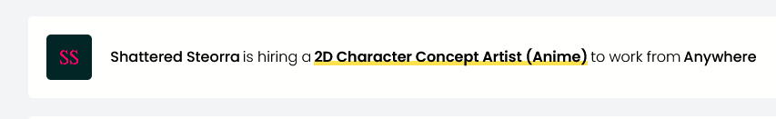We are currently hiring for a Character Concept Artist, but we will hire a Environment Concept Artist in the coming weeks as well. Watch this space for more more info. And also thanks to <a href="/WorkWithIndies/">Work With Indies ❤️💛💚</a> for making a awesome job board! We are now listed on their website as well: