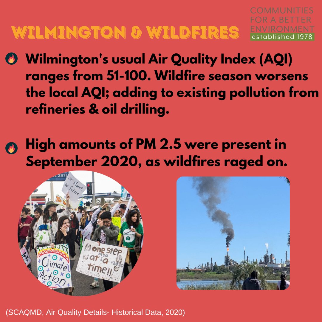 Want to know how #wildfires impact your community? Scroll through our slides that show how impacts caused by toxic industries contribute to climate impacts in low income #EJcommunities of color! Share with family and friends to build #resilienthoods! 

#climateresilience