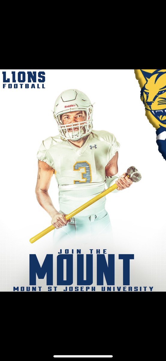 Thankful to receive my 2nd offer from <a href="/MSJ_FB/">Mount St. Joseph Football</a> thanks to <a href="/coachtmsj/">Rick Thompson</a> <a href="/CoachHopperton/">Coach Hopperton</a>