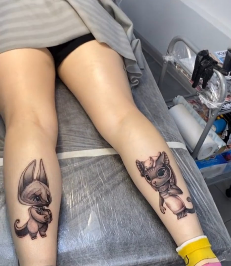 Great time finishing this Anubis and Bastet tattoo on a hips thigh The 2  faces and lines are healed from the first sessio  Bastet tattoo Anubis  tattoo Tattoos