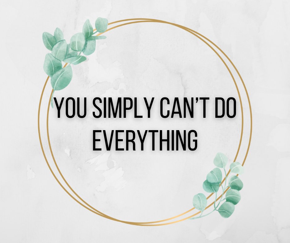 ritchiemillerGA's tweet photo. You simply can’t do everything. It is insane to think that you can keep on adding to your schedule without ever eliminating anything. https://t.co/Re3aG9qN0k