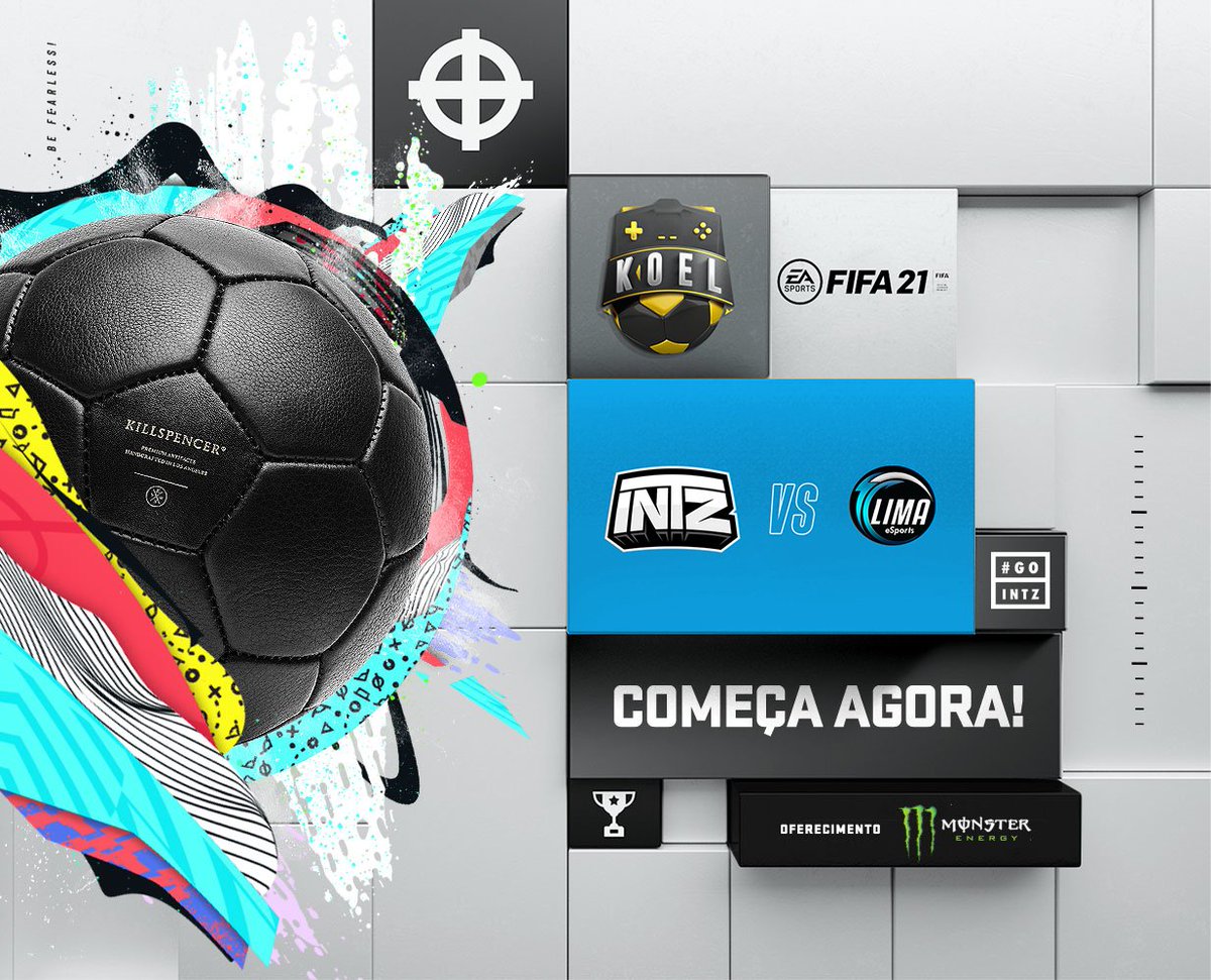 INTZ's tweet photo. [FIFA] Estamos nas QUARTAS DE FINAL da #KO3L 🔥

Nossos craques prometem dar um show de bola hoje contra a equipe @lima_esports em busca das Semifinais da @koeloficial 🚀

🔗 Assista em: https://t.co/YL3GuITFUn

Deixe sua torcida aqui com a #GoINTZ

#MonsterEnergyBR #INTZFIFA https://t.co/Bub5gpThML