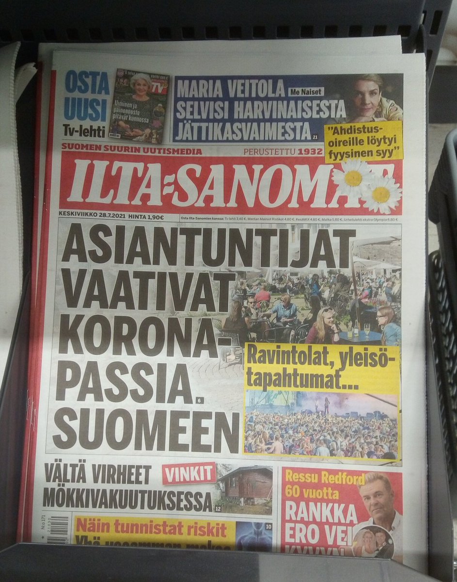 ohikulkija1's tweet photo. Todiste #journalismi'n 100% korruptoituneisuudesta ja lopullisesta kuolemasta:
#korona #koropassi #rokotepassi https://t.co/WdTMxAzdCE