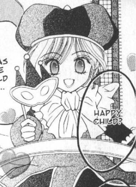 the clown of the day is happy child from tokyo mew mew à la mode! 