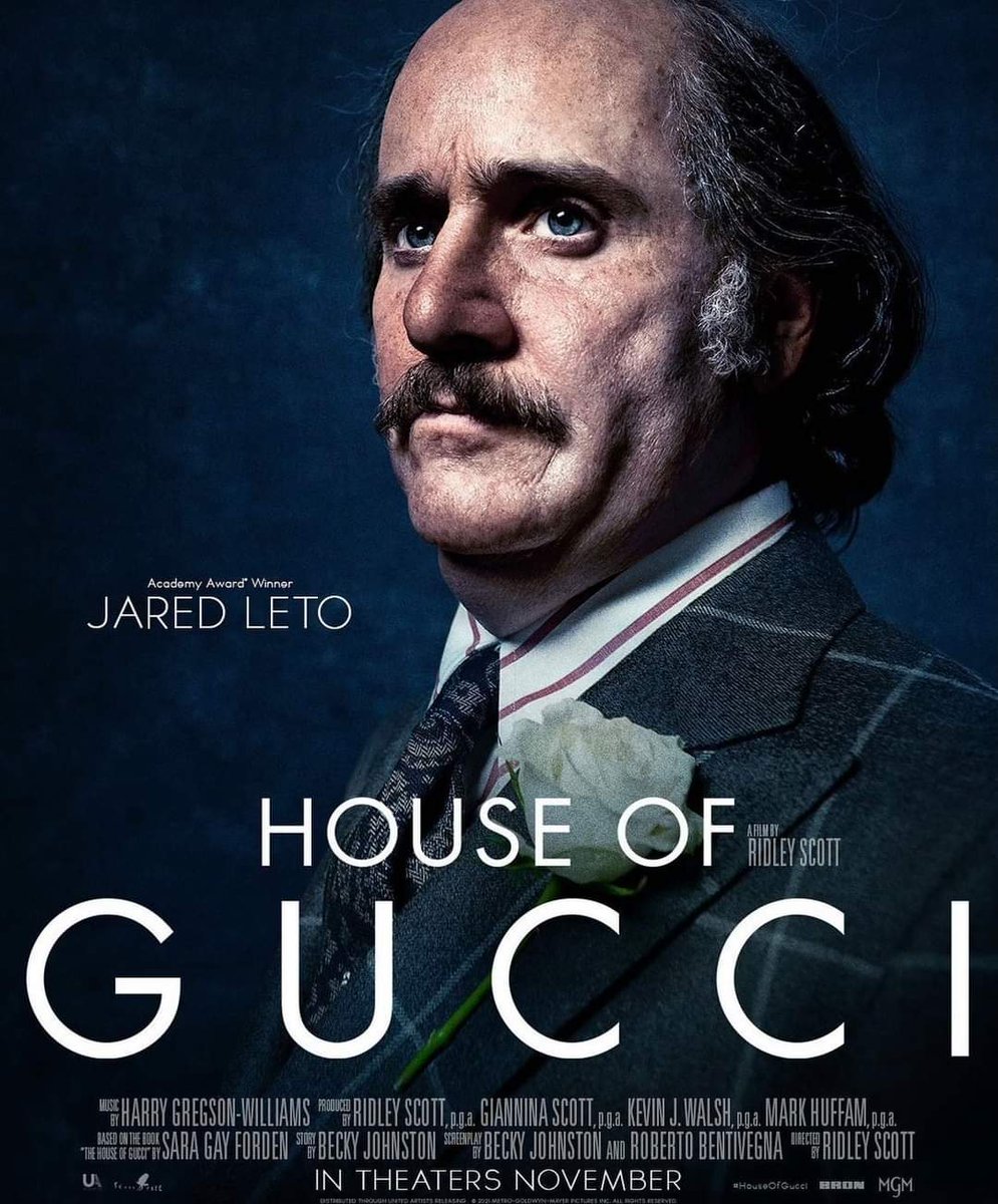 📢📢 Así lucen Lady Gaga, Adam Driver, Al Pacino y Jared Leto en 'House of Gucci'  para la cinta de Ridley Scott.

Se prevé que la cinta se estrene el 24 de noviembre en salas de cine.