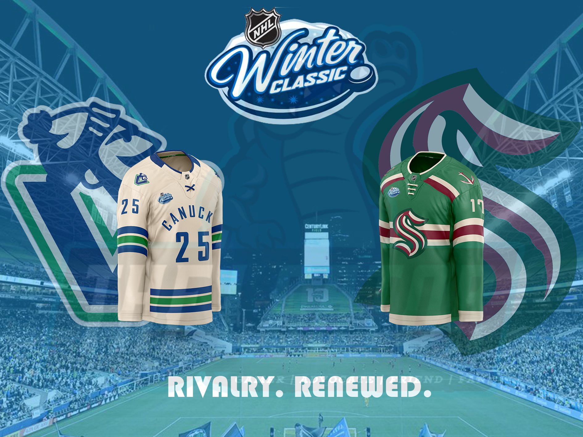 2023 NHL Winter Classic: Kraken Jersey Concepts : r/SeattleKraken