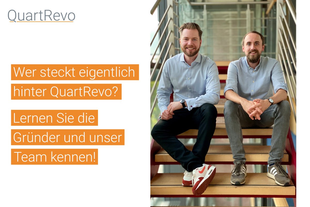 Wer steckt eigentlich hinter QuartRevo?
In unserem jungen und agilen Unternehmen arbeiten derzeit zehn Digital Trailblazer zusammen.
Lernen Sie diese in den kommenden Wochen kennen. Wir starten die Serie mit unseren beiden Gründern – stay tuned!
#quartrevo #industrie40 #digital