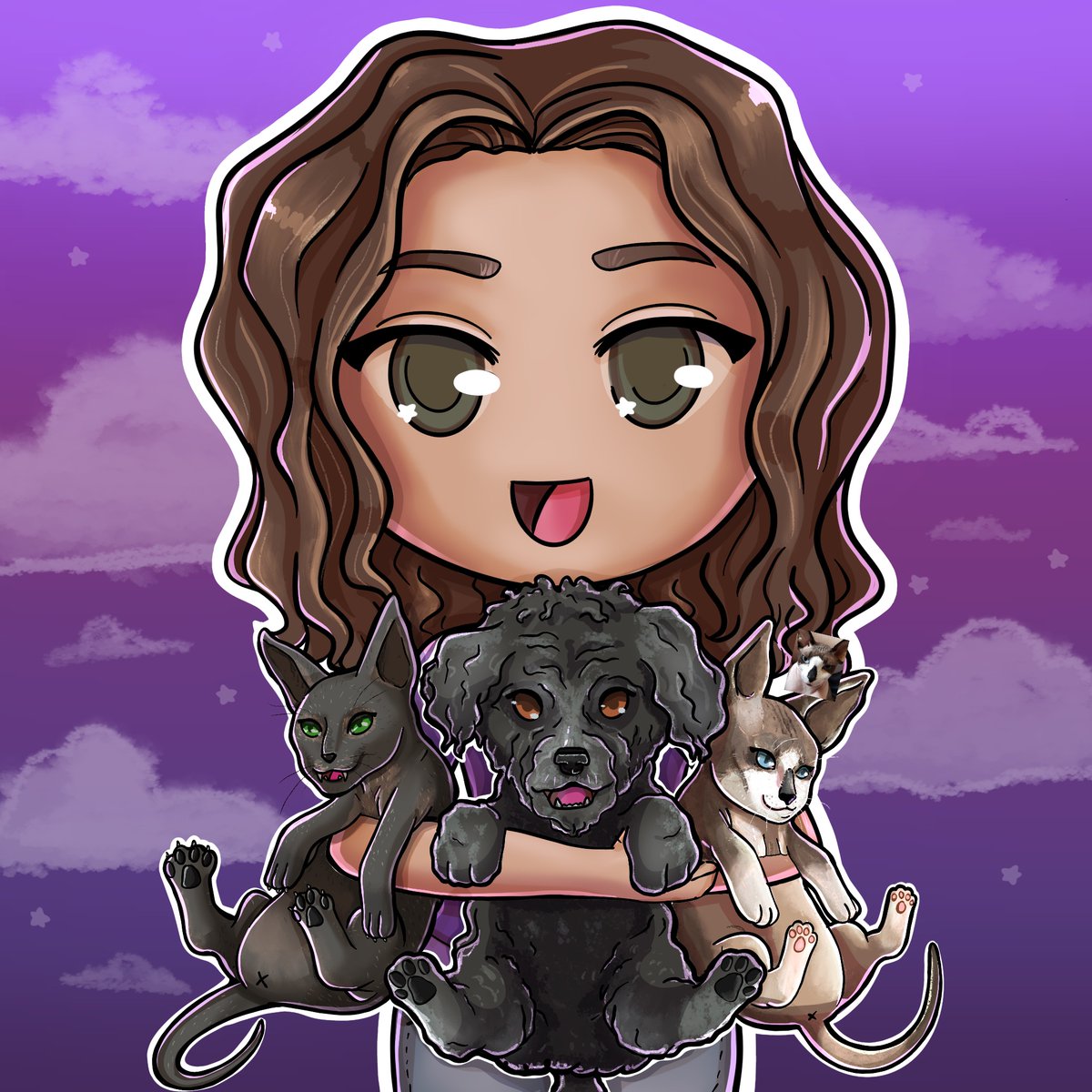 Maxlacus's tweet photo. Thank you so much to the amazing @InEmptyWalls!!! I love my new icon so much and describes everything perfectly about my little family! https://t.co/I9OkAayZqD