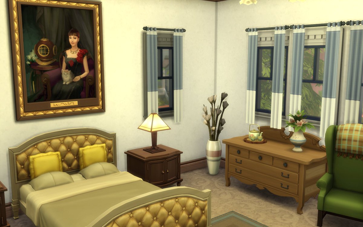 frogs_2000's tweet image. StrangerVille Retirement home: I imagine this build to be for very wealthy elderly sims to move in to, I might work on a cheaper version later 😊