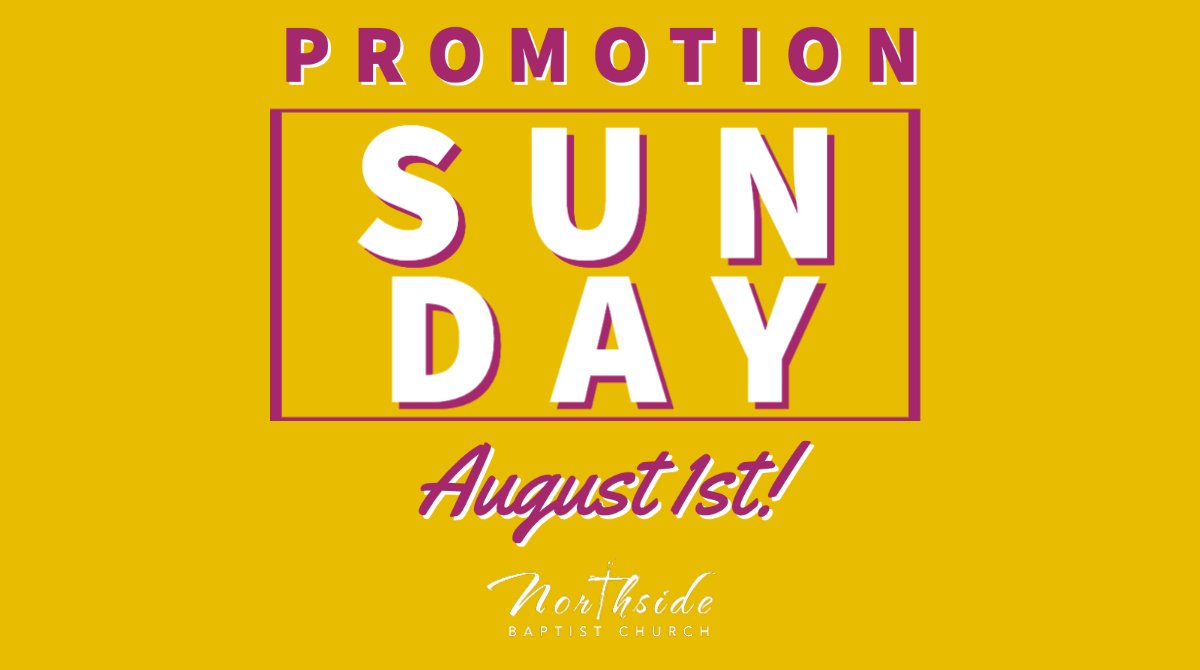 NBCmboro's tweet photo. Time to level up! All children & students will promote this Sunday for Connect Groups and worship.
Kickoff the new school year by joining us for a great morning of fellowship & worship at 9:15am & 10:30am.
#BackToSchool #BackToChurch #PromotionSunday https://t.co/oh4kF4ZY1p