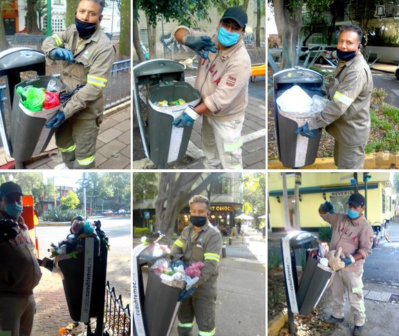 AlcCuauhtemocMx's tweet photo. Gracias a #ServiciosUrbanos se realizó la limpieza🧹 y se vaciaron las papeleras🗑 del parque #Morelos, las papeleras🗑 del camellón #Mazatlán y las del circuito #Ámsterdam en colonias de la demarcación. https://t.co/LbyjXbZDqI
