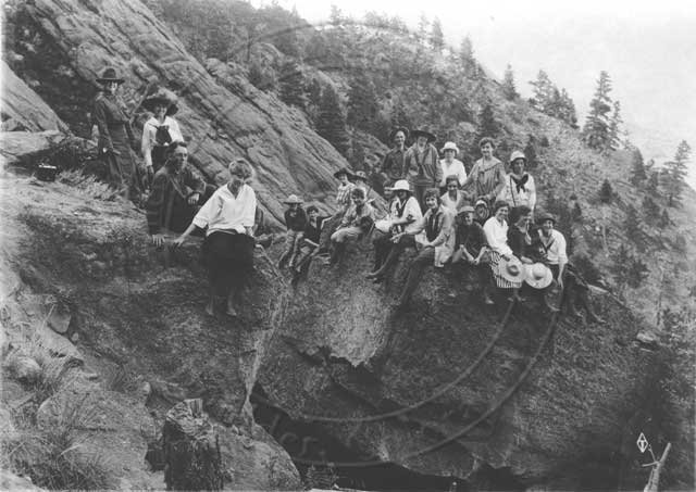 bouldercolorado's tweet photo. Here in #Boulder, the mountains are (and always has been) our playground. 📷: Carnegie Library for Local History  #TBT https://t.co/Qjo0ZLy1fZ