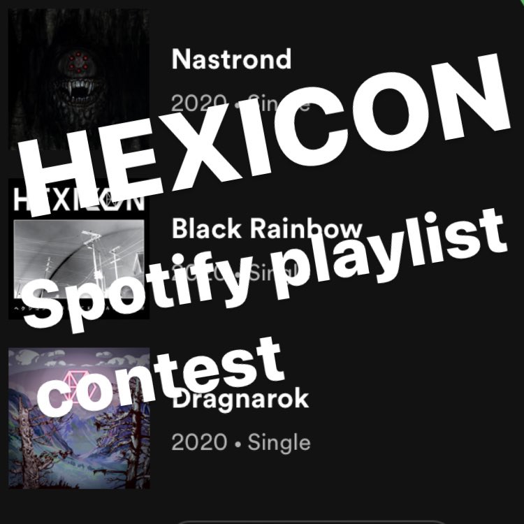 HEXICONmetal's tweet image. HEXICON @spotify playlist contest!

Make a Spotify playlist with one of our songs on it and post the link as a reply to this tweet by August 7th, 2021. Our favorite wins any item they want from our webstore, plus some other goodies (maybe some original art?)!
#spotifymetal #metal