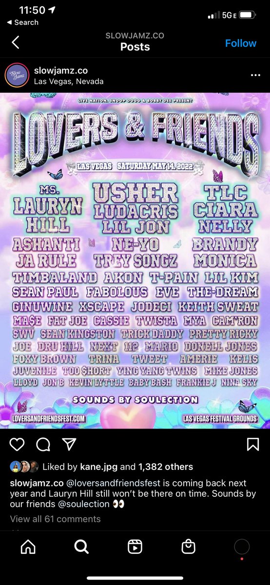 who’s in charge of the slowjamz ig account because i just wanna talk about that caption 😂😂💀

<a href="/lvrsnfrndsfest/">Lovers & Friends Festival</a> announces move to Las Vegas &amp; set for May 14, 2022!
