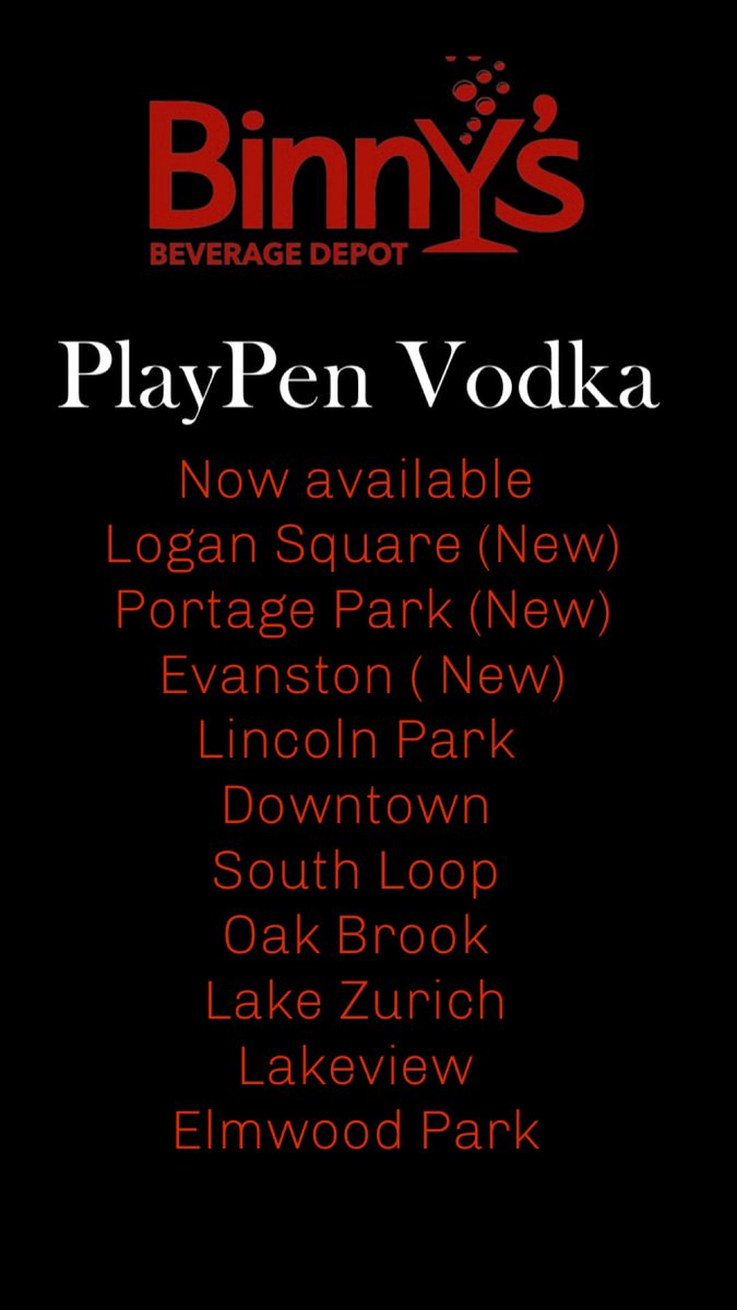 PlaypenVodka's tweet photo. Cheers to three new binnys location https://t.co/jO5ltmlNmL