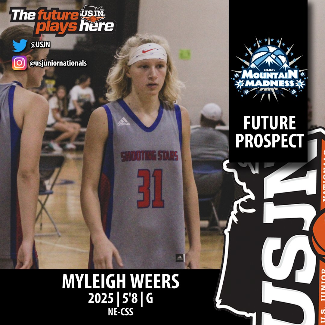 USJN's tweet photo. 🚨FUTURE PROSPECT🚨

Myleigh Weers (NE-CSS Bison)
📍Mountain Madness

#thefutureplayshere https://t.co/AWCueONoCD